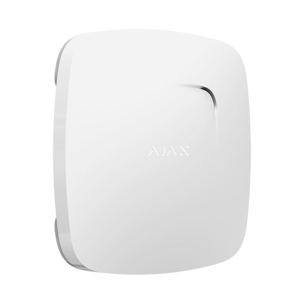 Acheter AJAX AJ-FIREPROTECT-W Détecteur de fumée - Capteur de température - Sans fil 868 MHz Jeweller - Sirène intégrée 85 dB