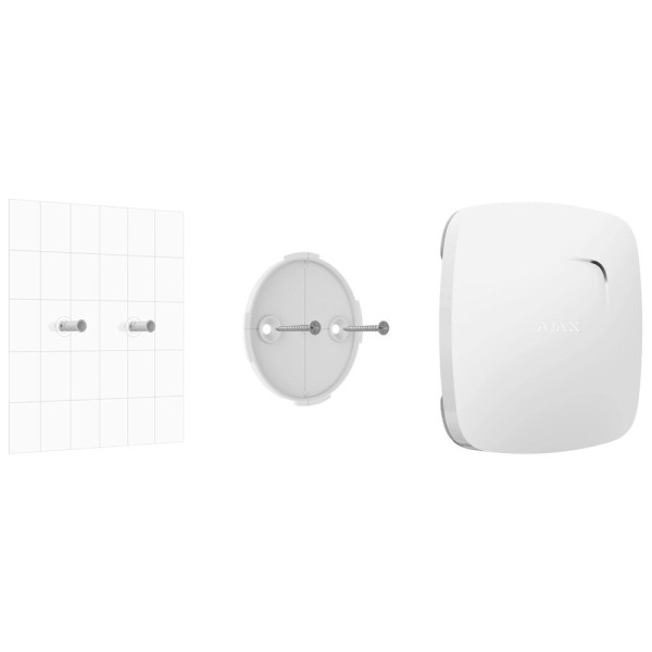 Kaufen AJAX AJ-FIREPROTECT-W Rauchmelder – Temperatursensor – Drahtlos 868 MHz Jeweller – Integrierte 85-dB-Sirene