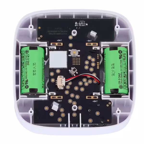 Kaufen AJAX AJ-FIREPROTECT2-C-SB-W CO-Melder – integrierte Batterien – kabellos 868 MHz Jeweller – integrierte 85-dB-Sirene