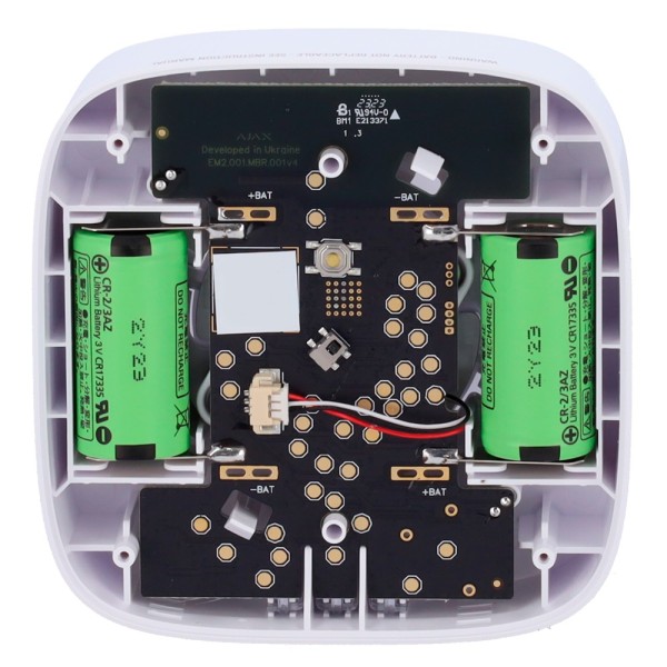 Kaufen AJAX AJ-FIREPROTECT2-H-SB-W thermovelocimetrischer Melder – integrierte Batterien – drahtlos 868 MHz Jeweller – Sirene 85