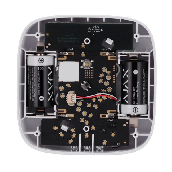 Kaufen AJAX AJ-FIREPROTECT2-HC-RB-W Thermogeschwindigkeits- und CO-Melder – Austauschbare Batterien – Kabellos 868 MHz Jeweller 