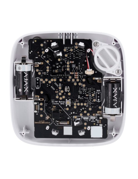 AJAX AJ-FireProtect2-HS-RB-W Detector de fumaça e Thermovel - Baterias Substituíveis - Wireless 868 MHz Joalheiro - Sir