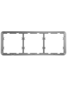 AJAX AJ-Frame-3 Quadro para três dispositivos - Compatível com: - 2 x-SideButton ou AJ-Sidecover - 1 x-Centerbutton ou AJ-CEN 2