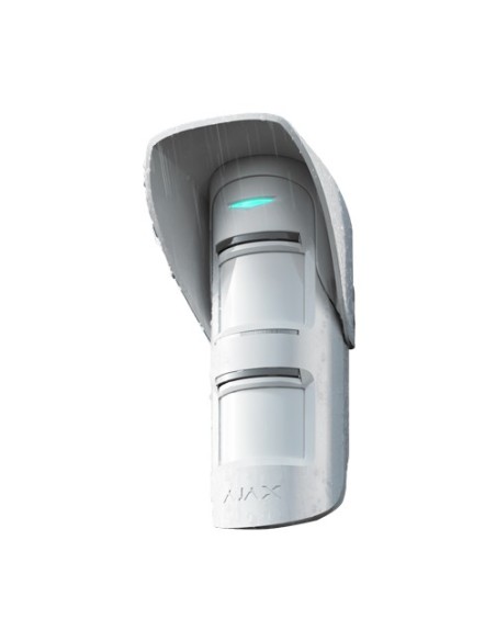 Ajax AJ-Hood Visor para detector ao ar livre - Compatível com AJ-OutdoorProtect-W - Adequado para uso externo - cor branca