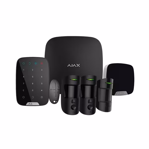 Acheter AJAX AJ-HUB2KIT-MP-PRO-B Kit d’alarme professionnel - Certifié Grade 2 - Communication Ethernet et double SIM GPRS - San