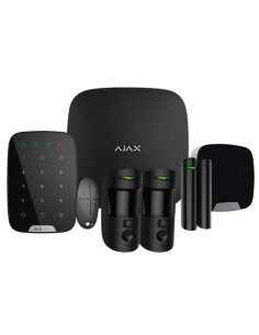 Acheter AJAX AJ-HUB2KIT4G-DP-PRO-B Kit d’alarme professionnel - Certifié Grade 2 - Communication Ethernet / double SIM 4G - Sans