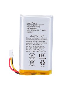 AJAX AJ-HUBBATT-3W Battery Battery - Hub, Hub Plus, Hub 2 (2G), REX e REX 2 - Conector de cabo de 3 pinos - Instalação