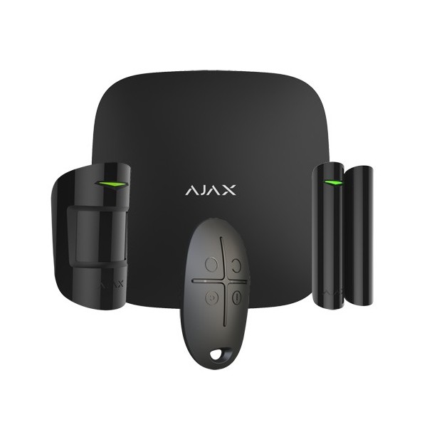 Ajax AJ-Hubkit-B Kit de Alarme Profissional - Certificado Grau 2 - Ethernet e GPRS Comunicação - Wireless 868 MHz Joalheiro -