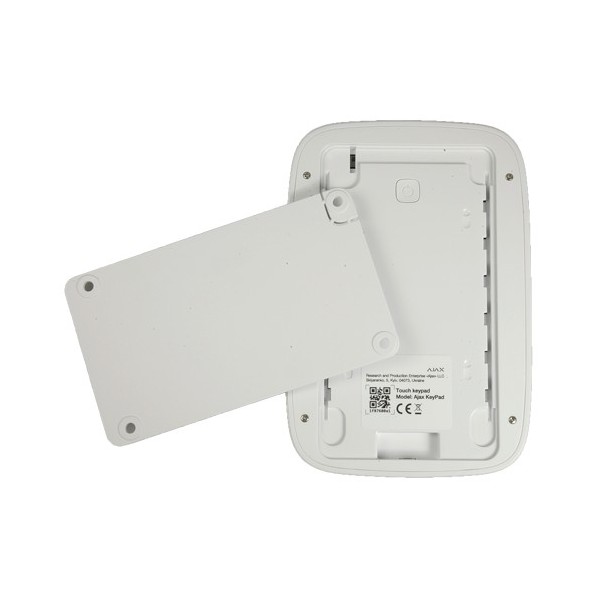 Acheter AJAX AJ-KEYPAD-W Clavier indépendant - Grade 2 - Sans fil 868 MHz Jeweller - Armement, armement partiel, désarmement et 
