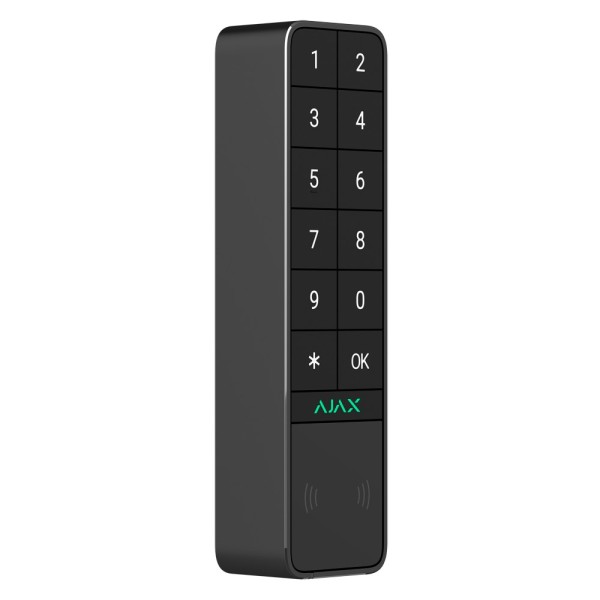 AJAX AJ-KeyStoptoor-B Teclado ao ar livre IP66 / IK08 com leitor RFID - Armado / Total Desarming ou Grupos - Autenticação: C
