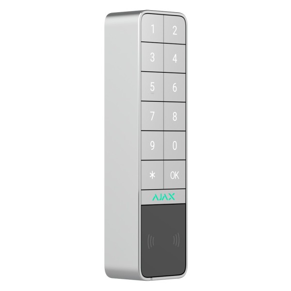 Ajax AJ-Keystantdoor-W Teclado ao ar livre IP66 / IK08 com leitor RFID - Armado / Total Desarming ou Grupos - Autenticação: C