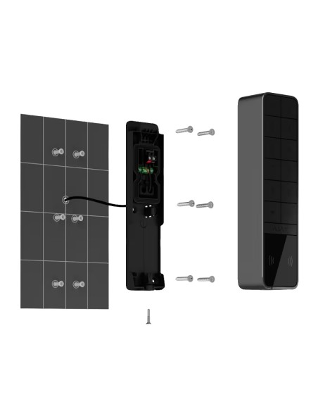 Ajax AJ-Keystantdoor-W Teclado ao ar livre IP66 / IK08 com leitor RFID - Armado / Total Desarming ou Grupos - Autenticação: C