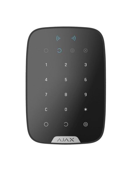 Acheter AJAX AJ-KEYPADPLUS-B Clavier autonome avec lecteur RFID - Grade 2 - Sans fil 868 MHz Jeweller - Armement, armement parti