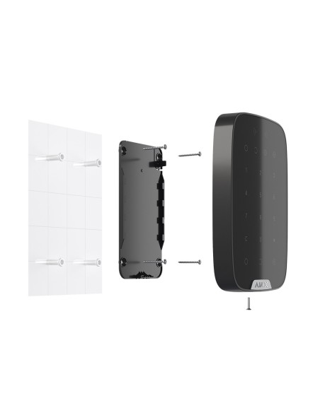 Acheter AJAX AJ-KEYPADPLUS-B Clavier autonome avec lecteur RFID - Grade 2 - Sans fil 868 MHz Jeweller - Armement, armement parti
