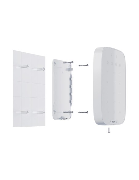 Acquistare AJAX AJ-KEYPADPLUS-W Tastiera indipendente con lettore RFID - Grado 2 - Wireless 868 MHz Jeweller - Inserimento, inse
