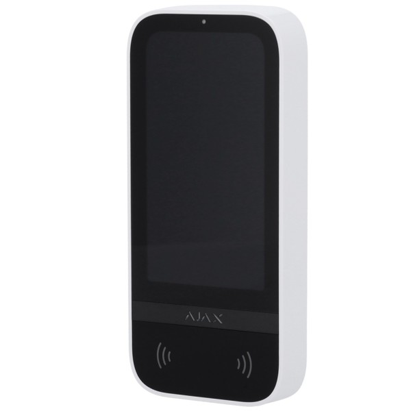 Kaufen AJAX AJ-KEYPADTOUCHSCREEN-W Tastenfeld mit Touchscreen und RFID – Grad 2 – Kabellos 868 MHz Jeweller – Scharf-/Unscharfsc