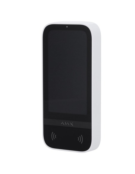 Acheter AJAX AJ-KEYPADTOUCHSCREEN-W Clavier avec écran tactile et RFID - Grade 2 - Sans fil 868 MHz Jeweller - Armement/désarmem