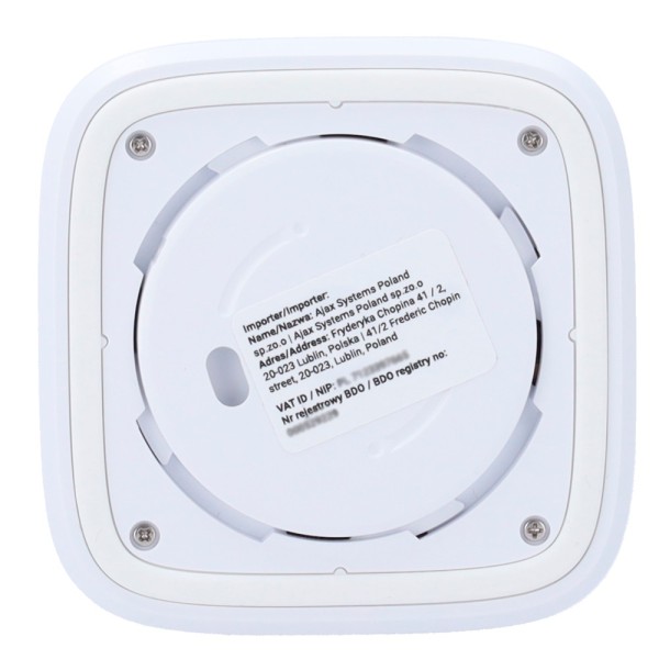 Kaufen AJAX AJ-LIFEQUALITY-W Temperatur-, Feuchtigkeits- und CO2-Monitor – Drahtlos 868 MHz Jeweller – Kommunikationsreichweite 