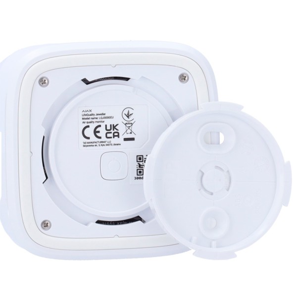 Kaufen AJAX AJ-LIFEQUALITY-W Temperatur-, Feuchtigkeits- und CO2-Monitor – Drahtlos 868 MHz Jeweller – Kommunikationsreichweite 