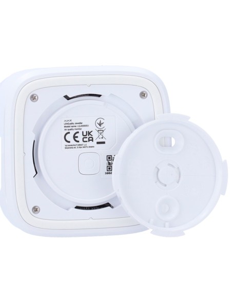 Ajax AJ-LifeQuality-W Monitor de temperatura, umidade e CO2 - Jóia de 868 MHz sem fio - Range de comunicação até 1700 Me