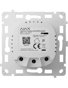 Comprar AJAX AJ-LIGHTCORE-2G-VERT Relé para interruptor inteligente doble vertical - Inalámbrico 868 MHz Jeweller - Alcance de c