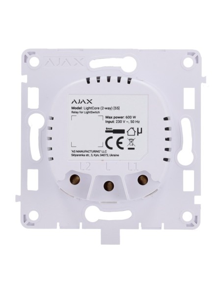 Comprar AJAX AJ-LIGHTCORE-2W Relé para interruptor de luz conmutable - Inalámbrico 868 MHz Jeweller - Alcance de comunicación ha