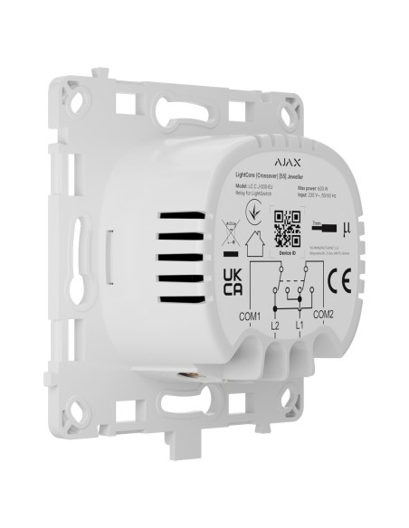 Acquistare AJAX AJ-LIGHTCORE-CROSS Relè per interruttore della luce di croce - Wireless 868 MHz Jeweller - Portata di comunicazi