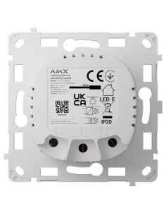 Comprar AJAX AJ-LIGHTCORE-DIMMER-VERT Relé interruptor de luz inteligente regulable - Inalámbrico 868 MHz Jeweller - Alcance de 
