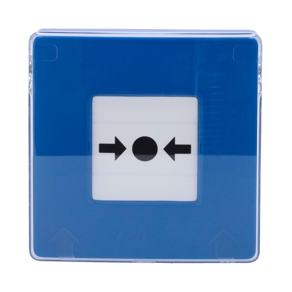 Comprar AJAX AJ-MANUALCALLPOINT-BLUE Botón manual de alarma de incendio azul - Inalámbrico 868 MHz Jeweller - Botón alarma incen