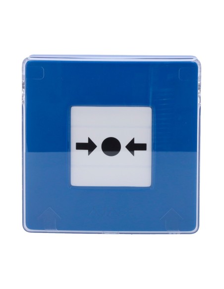 Comprar AJAX AJ-MANUALCALLPOINT-BLUE Botón manual de alarma de incendio azul - Inalámbrico 868 MHz Jeweller - Botón alarma incen