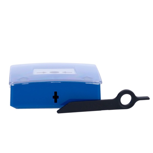Kaufen AJAX AJ-MANUALCALLPOINT-BLUE Blauer manueller Brandmeldeknopf – Drahtlos 868 MHz Jeweller – Brandmeldeknopf