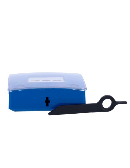 Kaufen AJAX AJ-MANUALCALLPOINT-BLUE Blauer manueller Brandmeldeknopf – Drahtlos 868 MHz Jeweller – Brandmeldeknopf