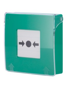 AJAX AJ-ManualCallpoint-Green Green Alarme de Fogo Botão - Wireless 868 MHz Joalheiro - Botão de alarme Fogo ou 