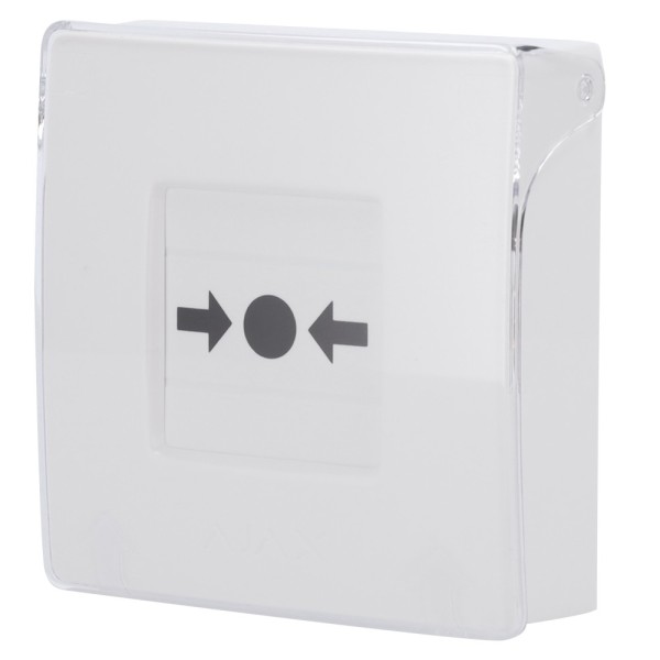 AJAX AJ-ManualCALLPOPT-branco Botão Manual Botão Alarme de incêndio Branco - Wireless 868 MHz Jeweler - Botão de alarme de incên