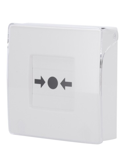 Kaufen AJAX AJ-MANUALCALLPOINT-WHITE Manueller Brandmelder-Taster, weiß – Drahtlos 868 MHz Jeweller – Alarmtaste in