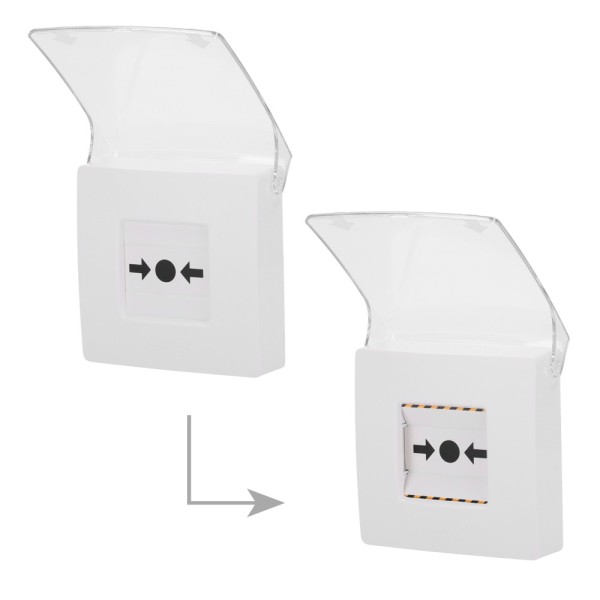 Acquistare AJAX AJ-MANUALCALLPOINT-WHITE Pulsante manuale di allarme antincendio bianco - Wireless 868 MHz Jeweller - Pulsante d