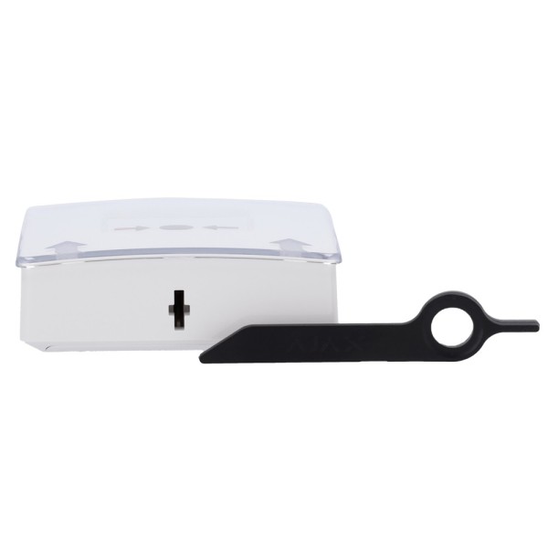 AJAX AJ-ManualCALLPOPT-branco Botão Manual Botão Alarme de incêndio Branco - Wireless 868 MHz Jeweler - Botão de alarme de incên