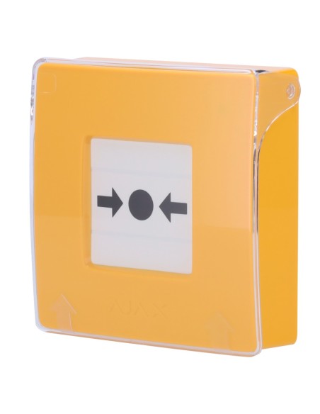 AJAX AJ-ManualCALLPONT-Amarelo Botão Amarelo Fire Alarme Manual - Wireless 868 MHz Joalheiro - Alarme Botão Alerta