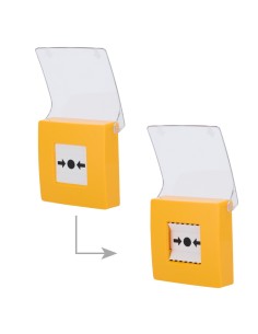 AJAX AJ-ManualCALLPONT-Amarelo Botão Amarelo Fire Alarme Manual - Wireless 868 MHz Joalheiro - Alarme Botão Alerta 2