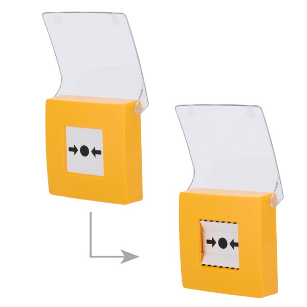 Acquistare AJAX AJ-MANUALCALLPOINT-YELLOW Pulsante manuale di allarme antincendio giallo - Wireless 868 MHz Jeweller - Pulsante 