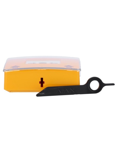 Comprar AJAX AJ-MANUALCALLPOINT-YELLOW Botón manual de alarma de incendio amarillo - Inalámbrico 868 MHz Jeweller - Botón alarma
