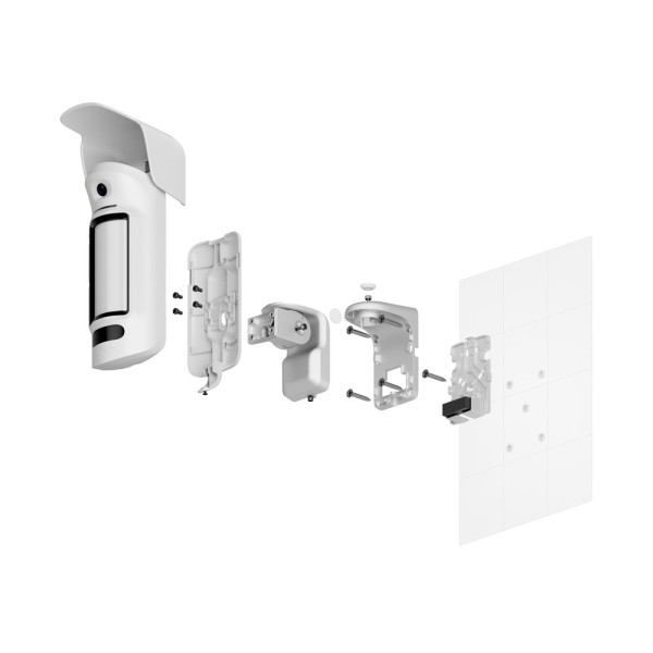 Comprar AJAX AJ-MOTIONCAMOUTDOOR-HIGHMOUNT-PHOD-W Fotodetector exterior con petición de imagen - Doble tecnología: PIR y microon