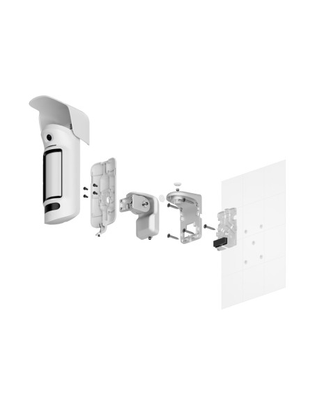 Comprar AJAX AJ-MOTIONCAMOUTDOOR-HIGHMOUNT-PHOD-W Fotodetector exterior con petición de imagen - Doble tecnología: PIR y microon