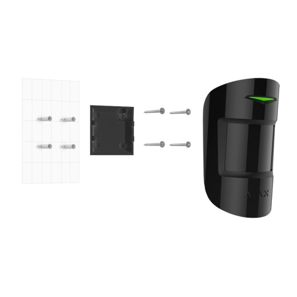 Comprar AJAX AJ-MOTIONPROTECT-B Detector PIR - Grado 2 - Inalámbrico 868 MHz Jeweller - Rango de detección hasta 15 m - Sensibil