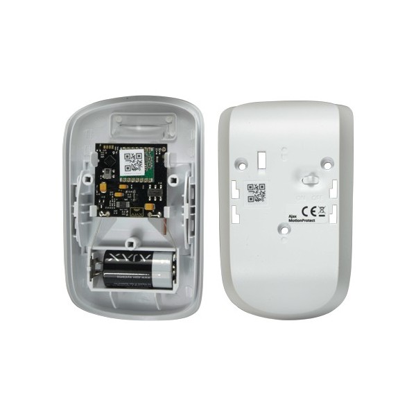 Acheter AJAX AJ-MOTIONPROTECT-W Détecteur PIR - Grade 2 - Sans fil 868 MHz Jeweller - Portée de détection jusqu’à 12 m - Sensibi