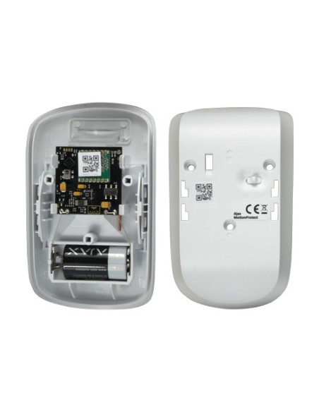 Acheter AJAX AJ-MOTIONPROTECT-W Détecteur PIR - Grade 2 - Sans fil 868 MHz Jeweller - Portée de détection jusqu’à 12 m - Sensibi