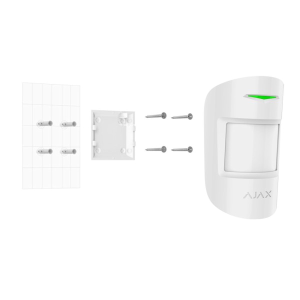 Acheter AJAX AJ-MOTIONPROTECT-W Détecteur PIR - Grade 2 - Sans fil 868 MHz Jeweller - Portée de détection jusqu’à 12 m - Sensibi