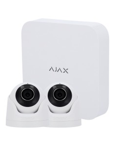 Kaufen AJAXCCTV AJ-NVRKIT108-2XTURRET-W Ajax-Videoüberwachungsset – Ajax-Recorder mit 8 Kanälen – 2 Turret-Kameras mit 5 MPx