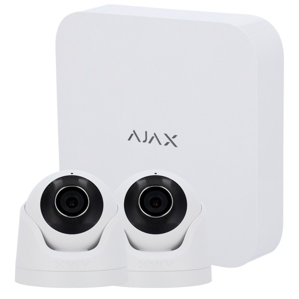 Acquistare AJAXCCTV AJ-NVRKIT108-2XTURRET-W Kit di videosorveglianza Ajax - Registratore Ajax a 8 canali - 2 telecamere turret d