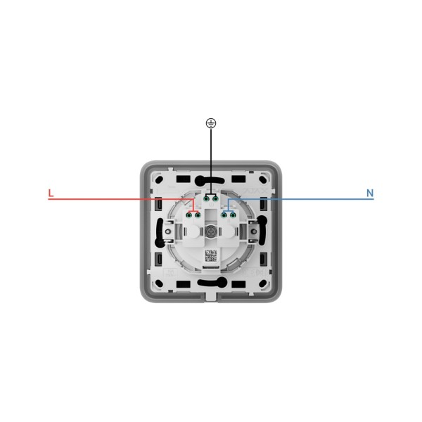 Acheter AJAX AJ-OUTLETCORE-BASIC Prise de base type F - Alimentation 250 V AC 50/60 Hz - Jusqu’à 3,6 kW (charge résistive à 250 
